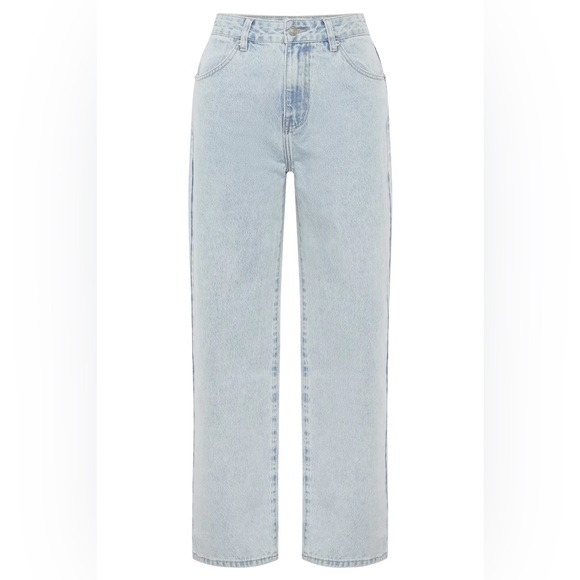 Meshki Rumi Slouchy Low Rise Jean Light Blue Size 9 - Picture 5 of 5